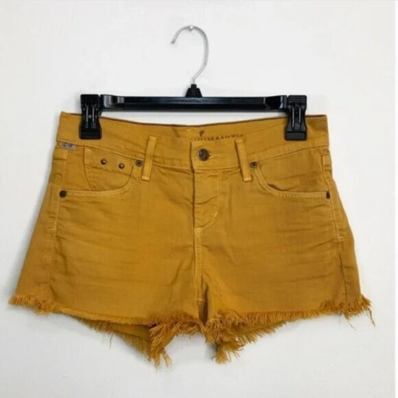 Citizens of Humanity - Manic Cheeky Shorts Cut-Off 958B-133Size 27Marigold